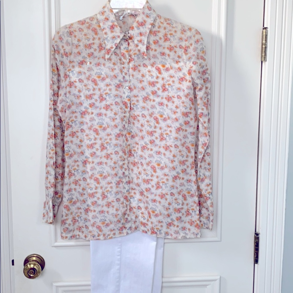 Gorgeous cotton blouse-Pairs -Never Worn -M